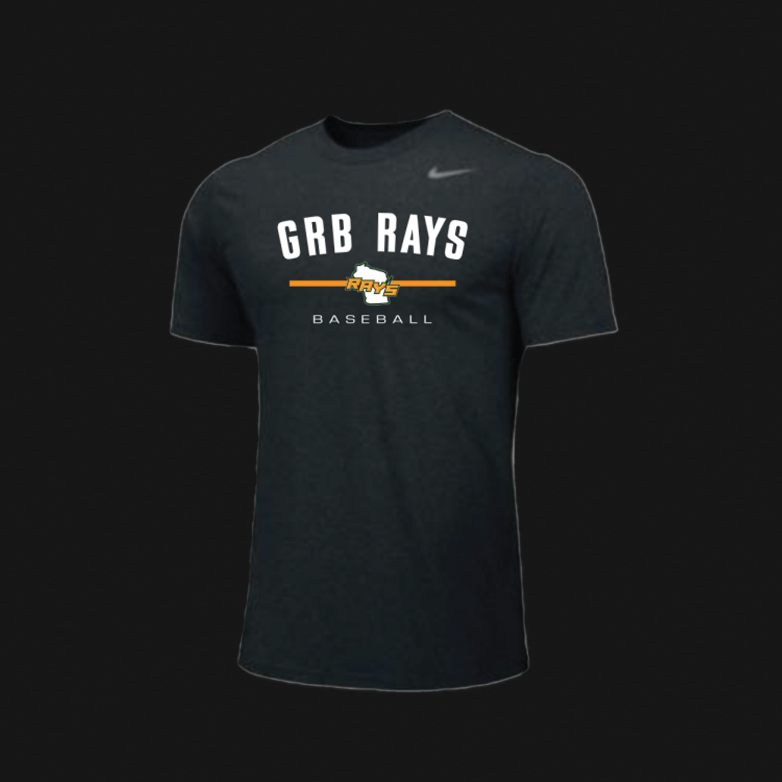 Nike Black T-Shirt- Rays WI Logo 54