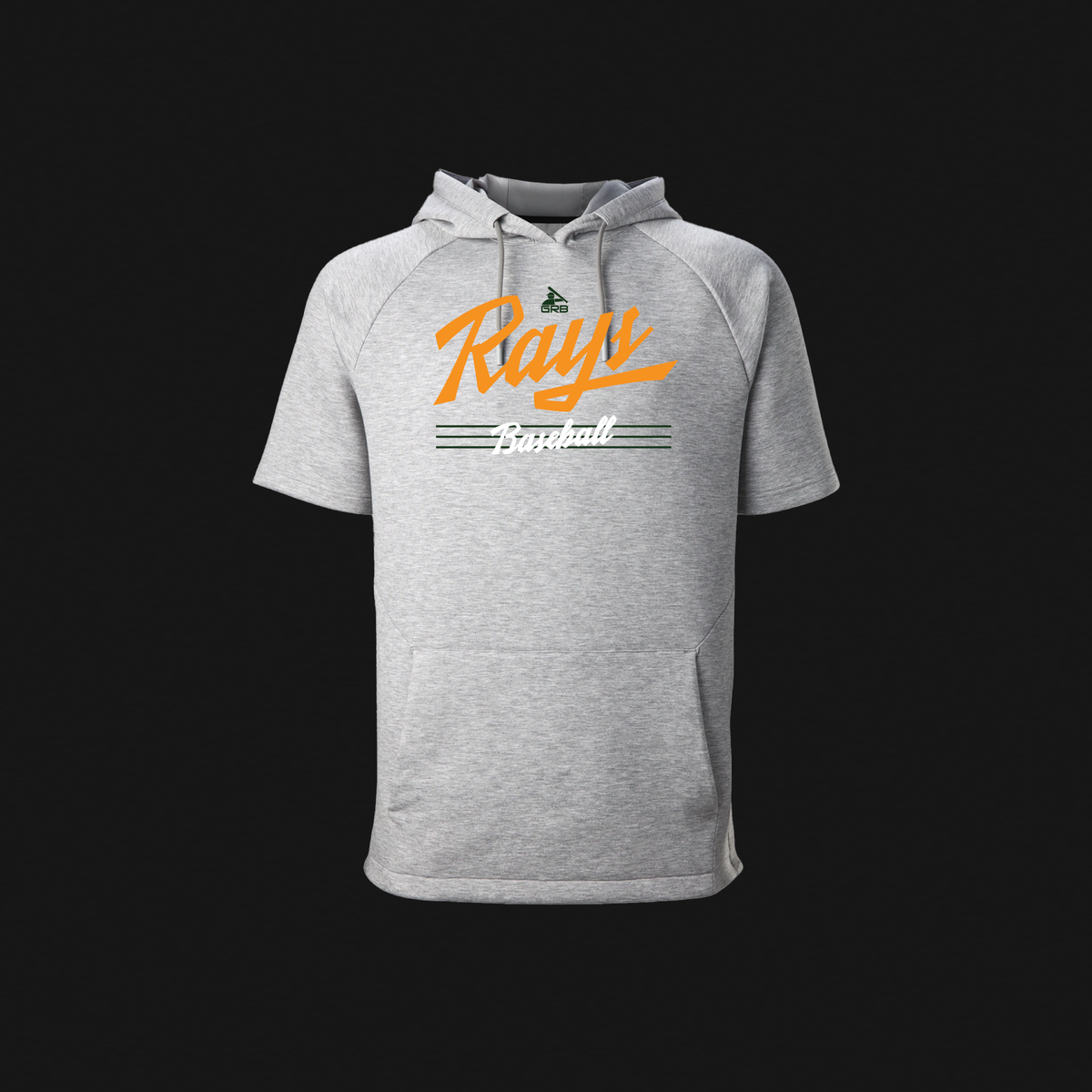 EvoShield Grey SS Hoodie - Rays Logo 73
