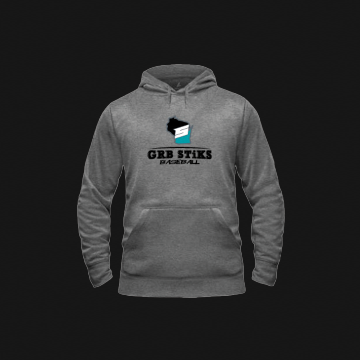 BSN Grey Hoodie- STiKS Logo 202
