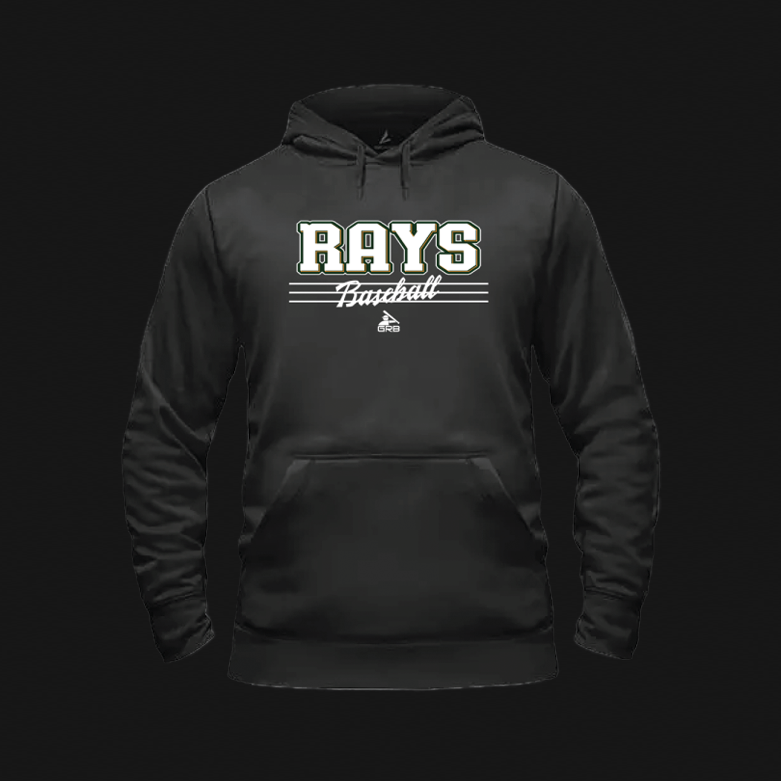 BSN Youth Black Hoodie- Rays Logo 62