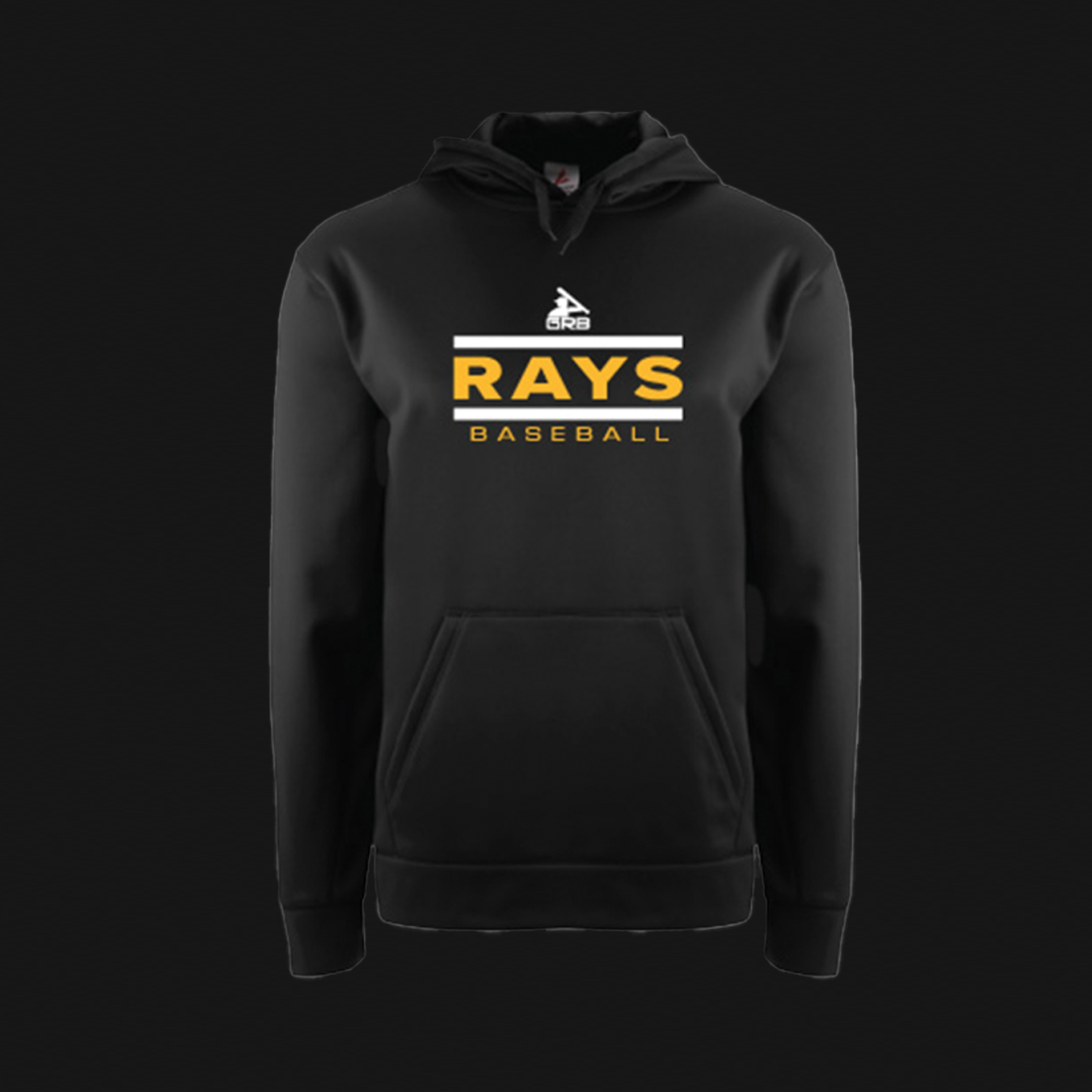 BSN Youth Black Hoodie- Rays Logo 56