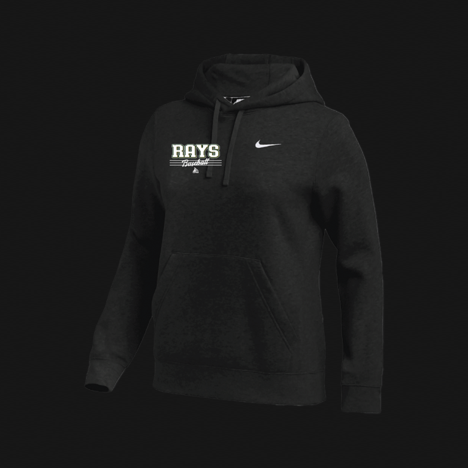 Nike Women's Black Hoodie- Rays Logo 62