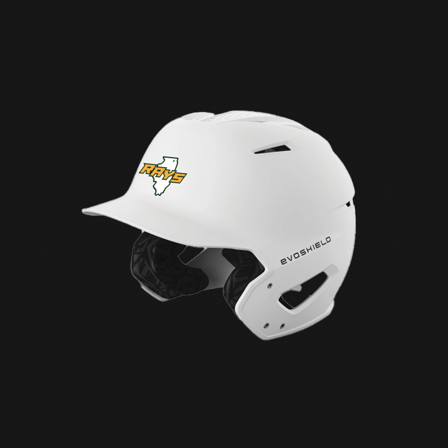 EvoShield White Helmet - Rays IL Logo