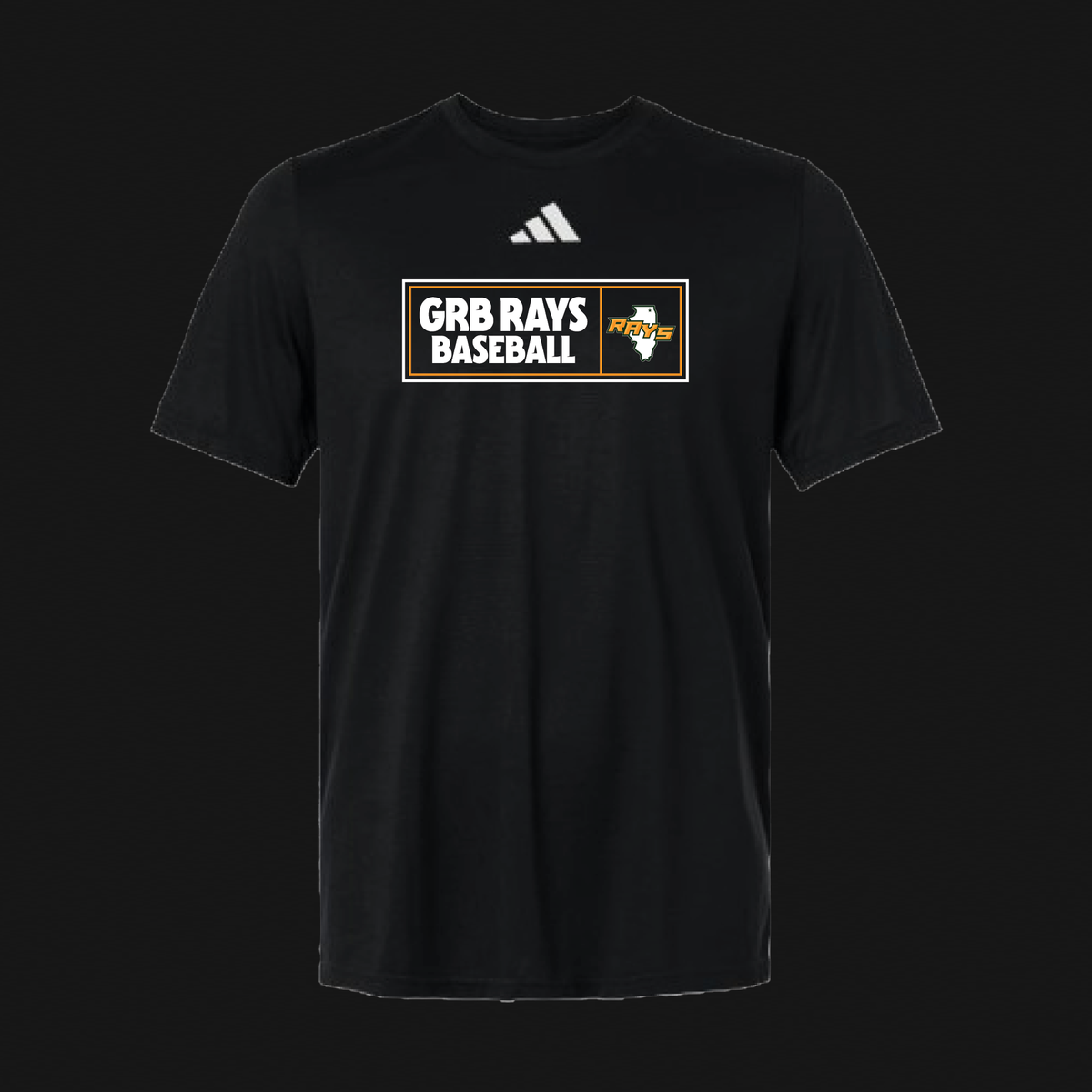 Adidas Black T-Shirt - Rays IL Logo 66