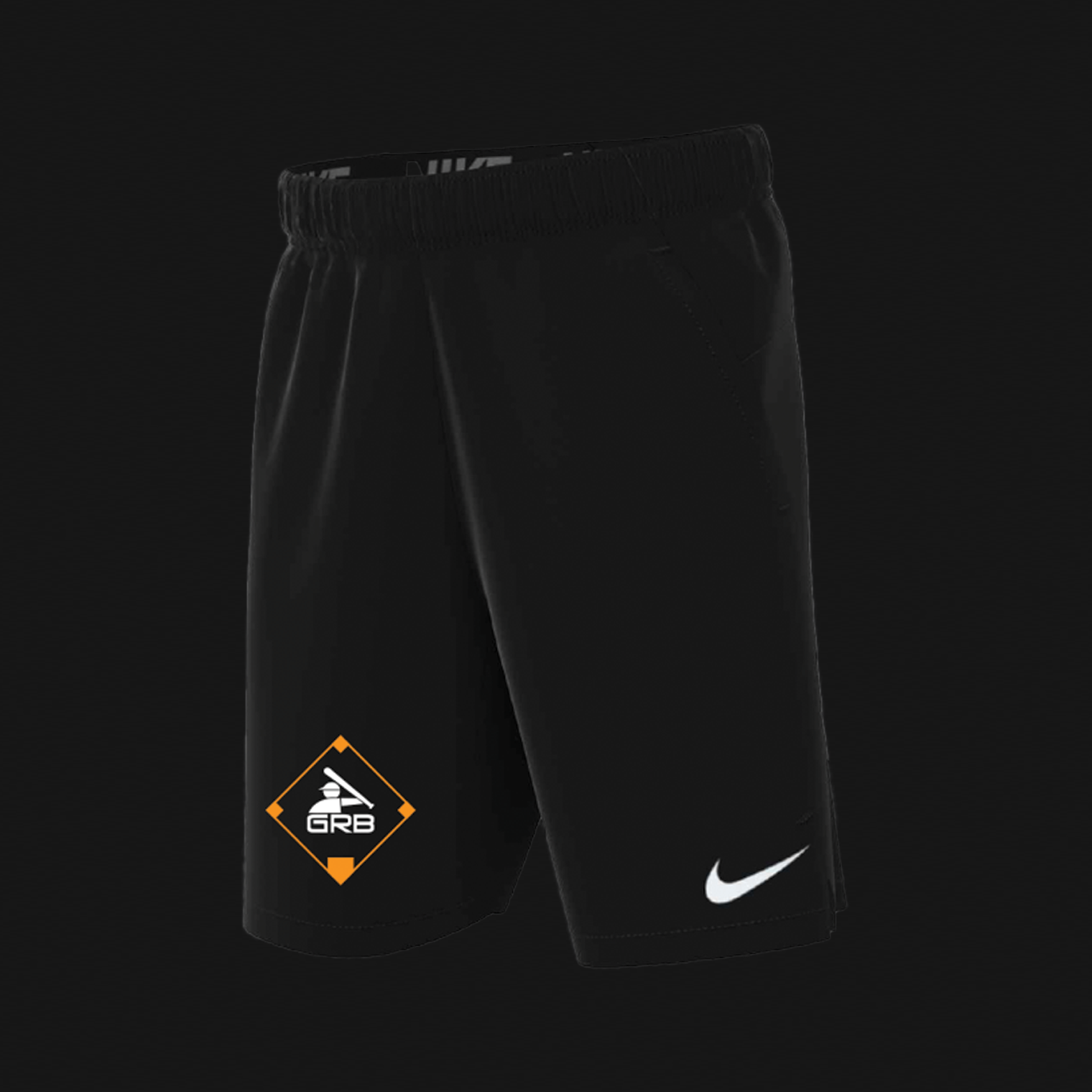 Nike Youth Black Flex Woven Shorts- GRB Logo 61