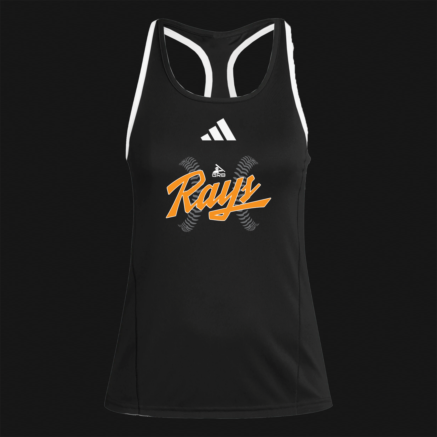 Adidas Women's Black Tank Top - Rays Logo 59