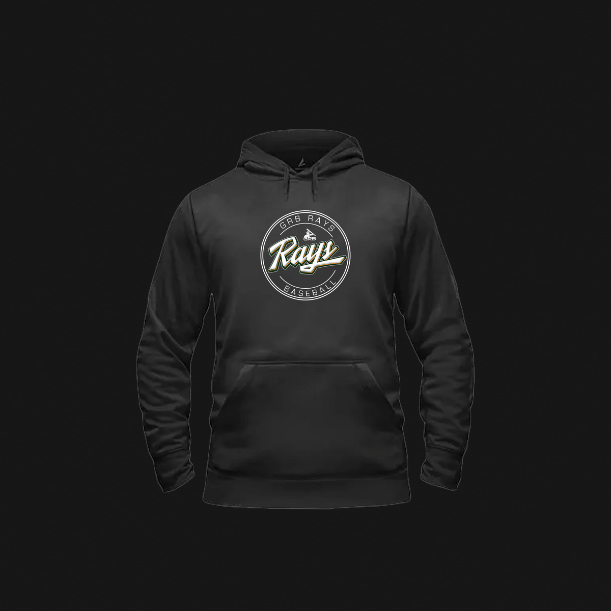 BSN Youth Black Hoodie - Rays Logo 65