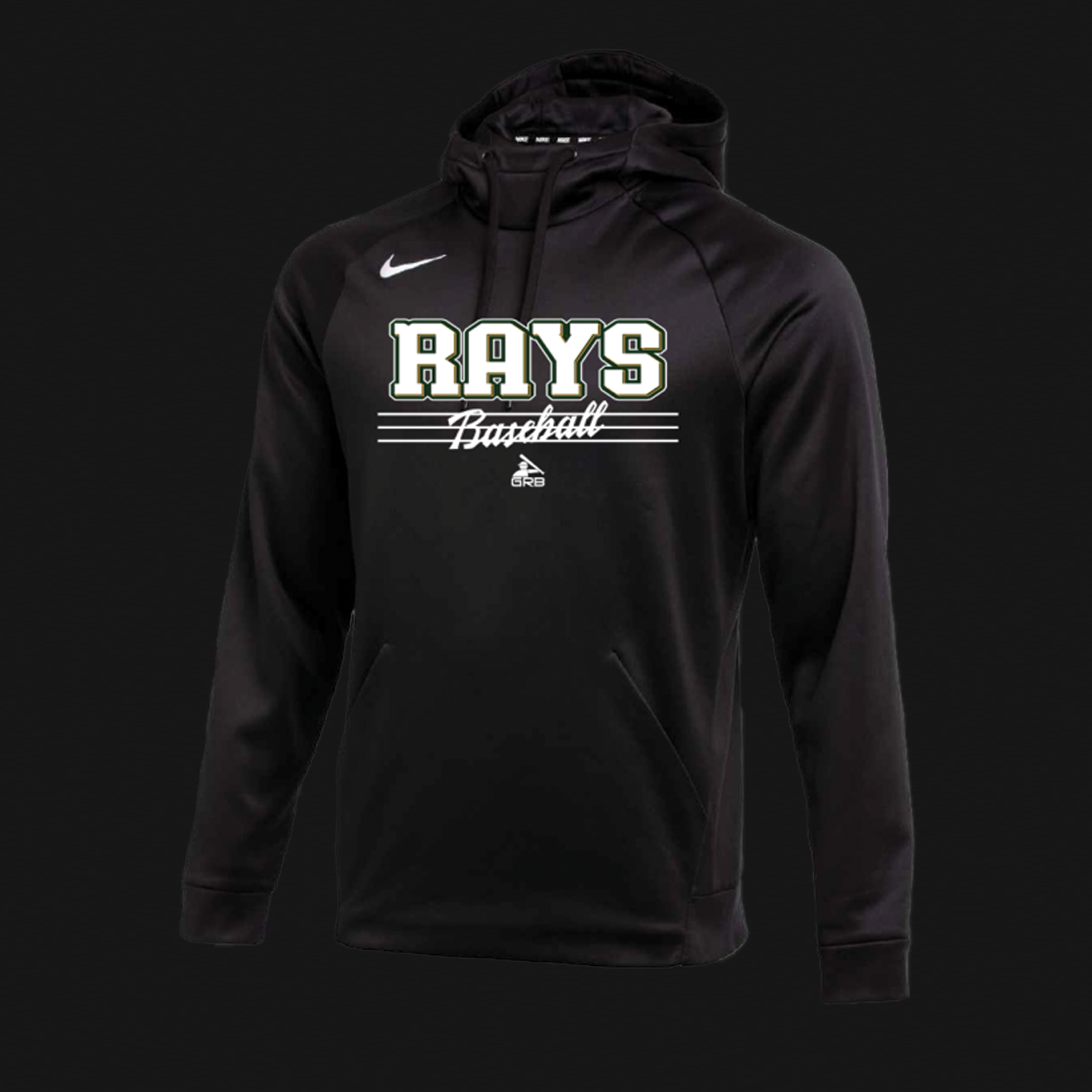 Nike Black Therma Hoodie- Rays Logo 62