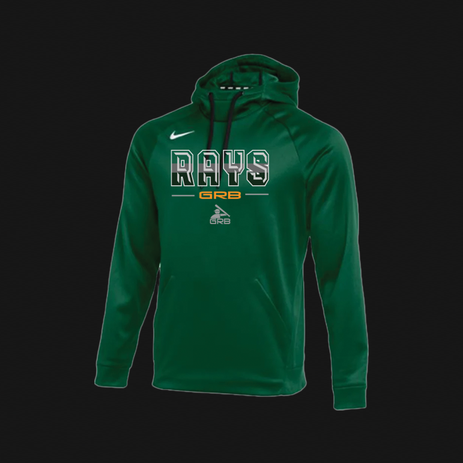 Nike Green Therma Hoodie- Rays Logo BF1