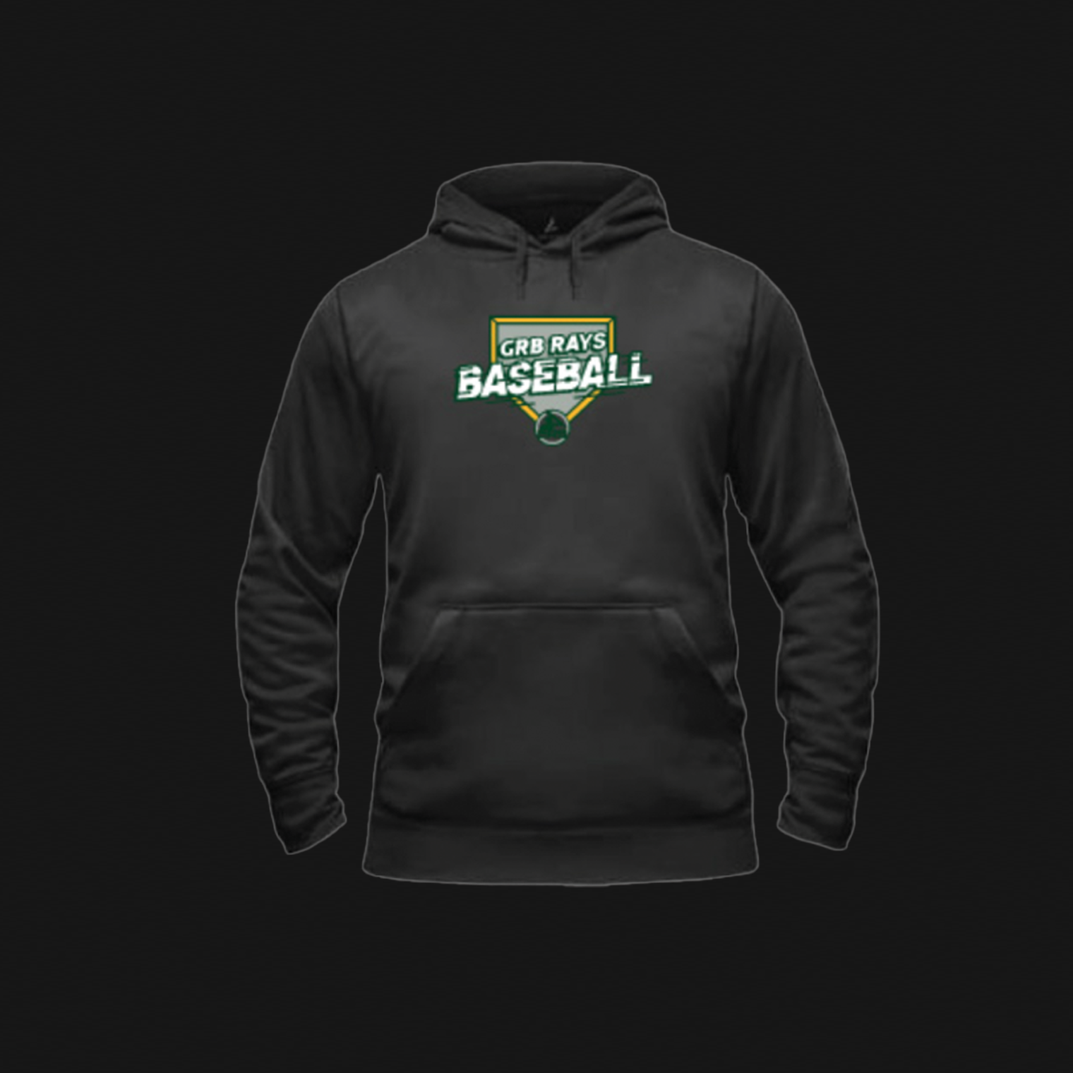 BSN Black Hoodie- Rays Logo 312