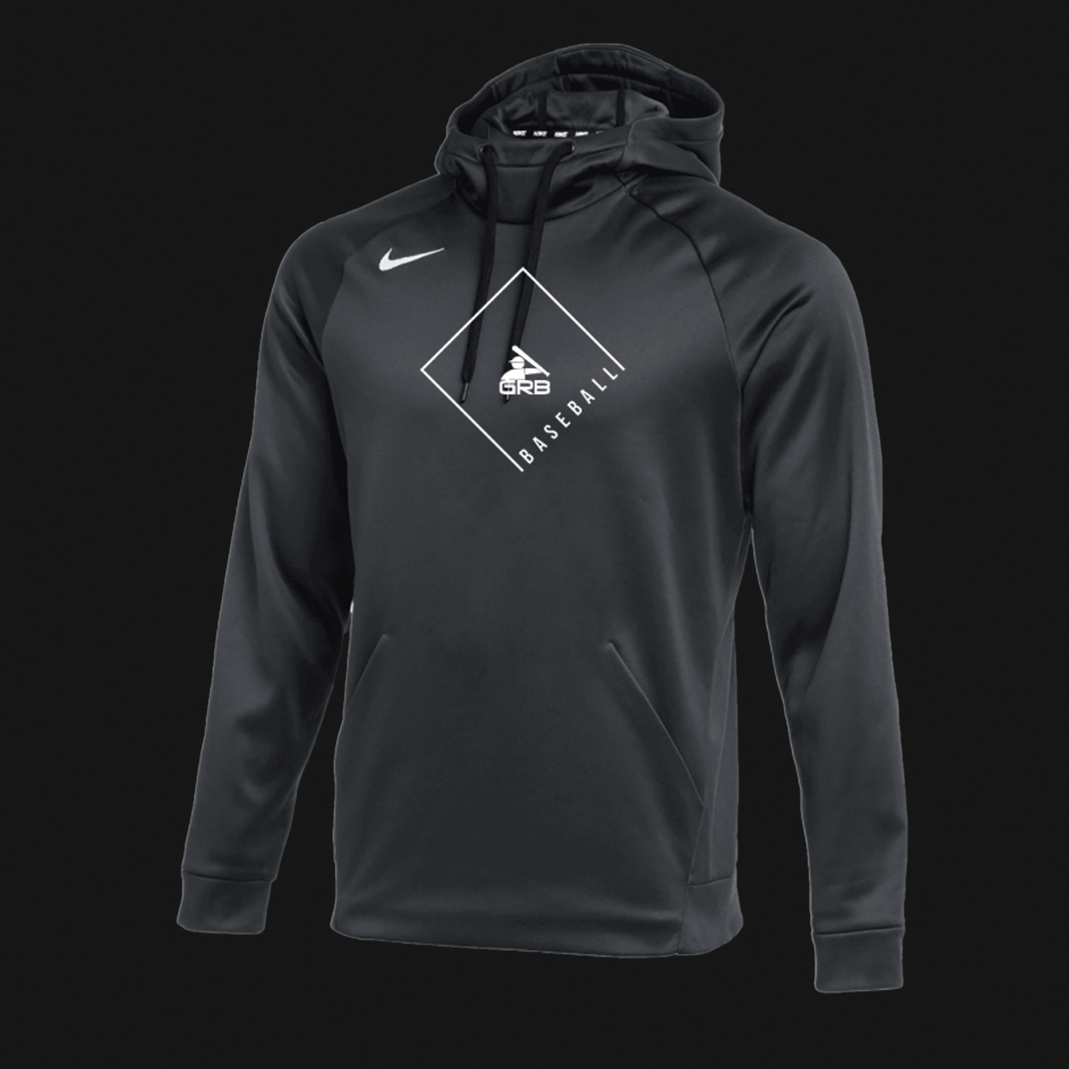 Nike Anthracite Therma Hoodie- GRB Logo BF4