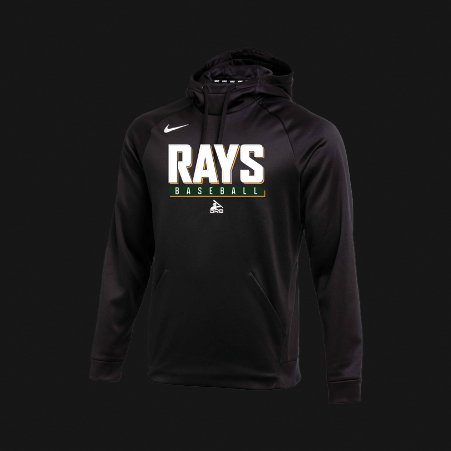 Nike Black Therma Hoodie- Rays Logo 57