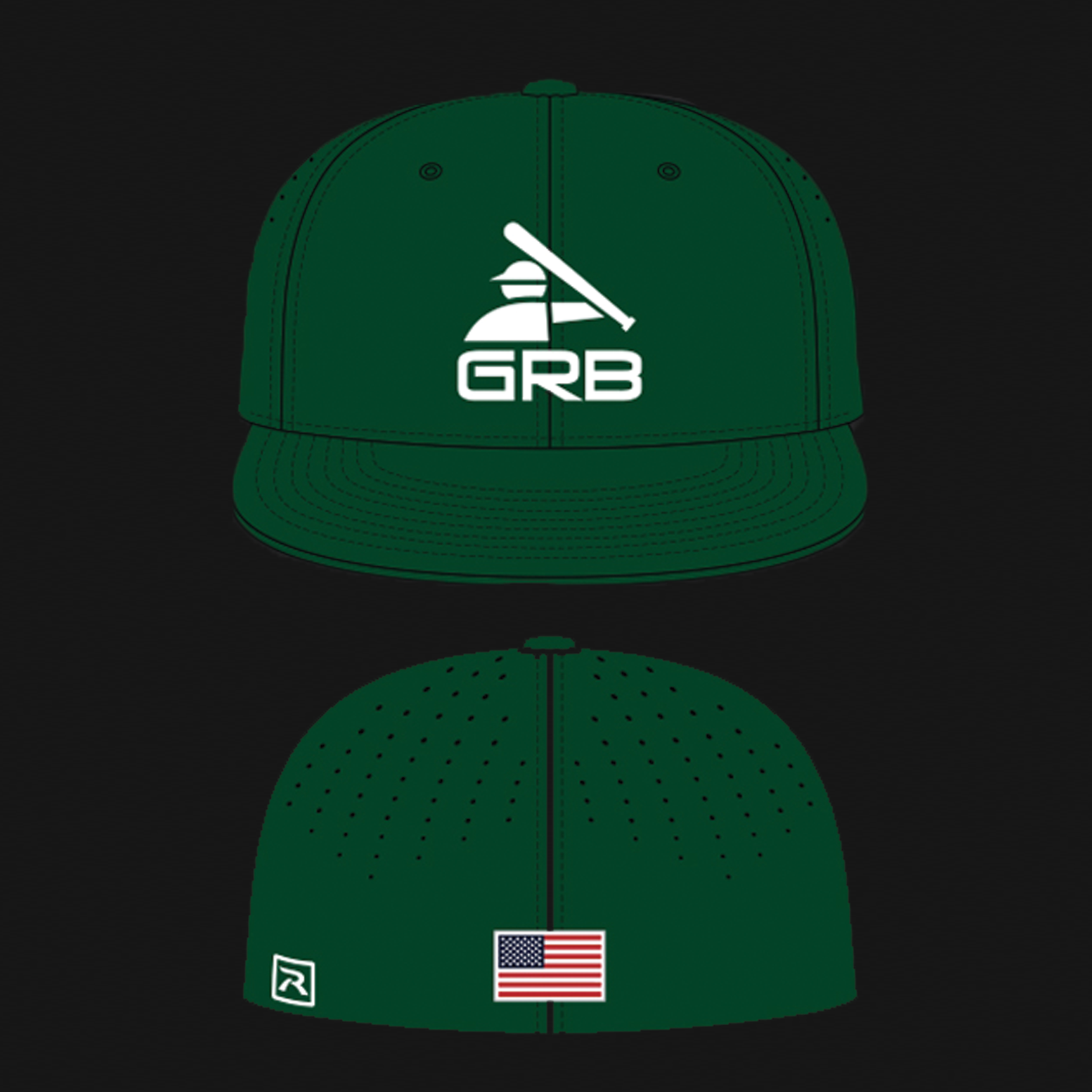 Green Fitted Hat
