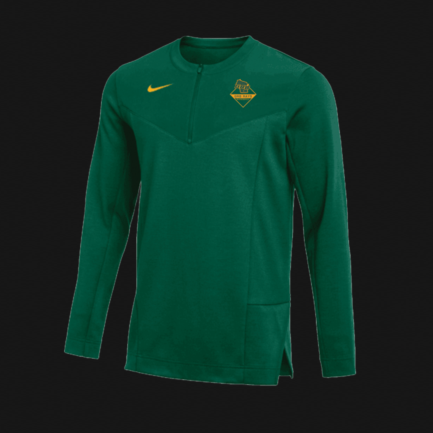 Nike Dri-Fit LS Half Zip Top- WI Diamond Logo