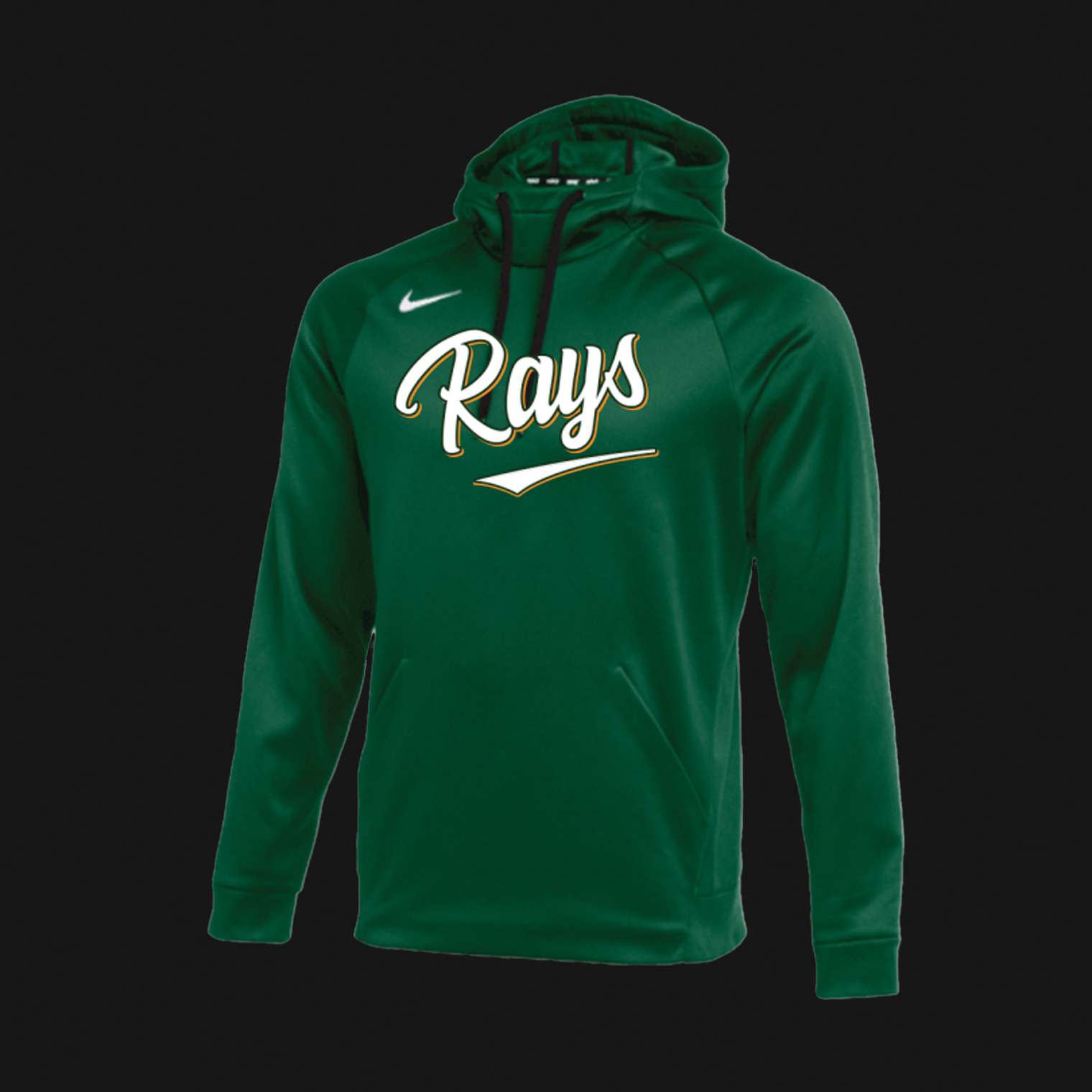 Nike Green Therma Hoodie- Rays Script Logo