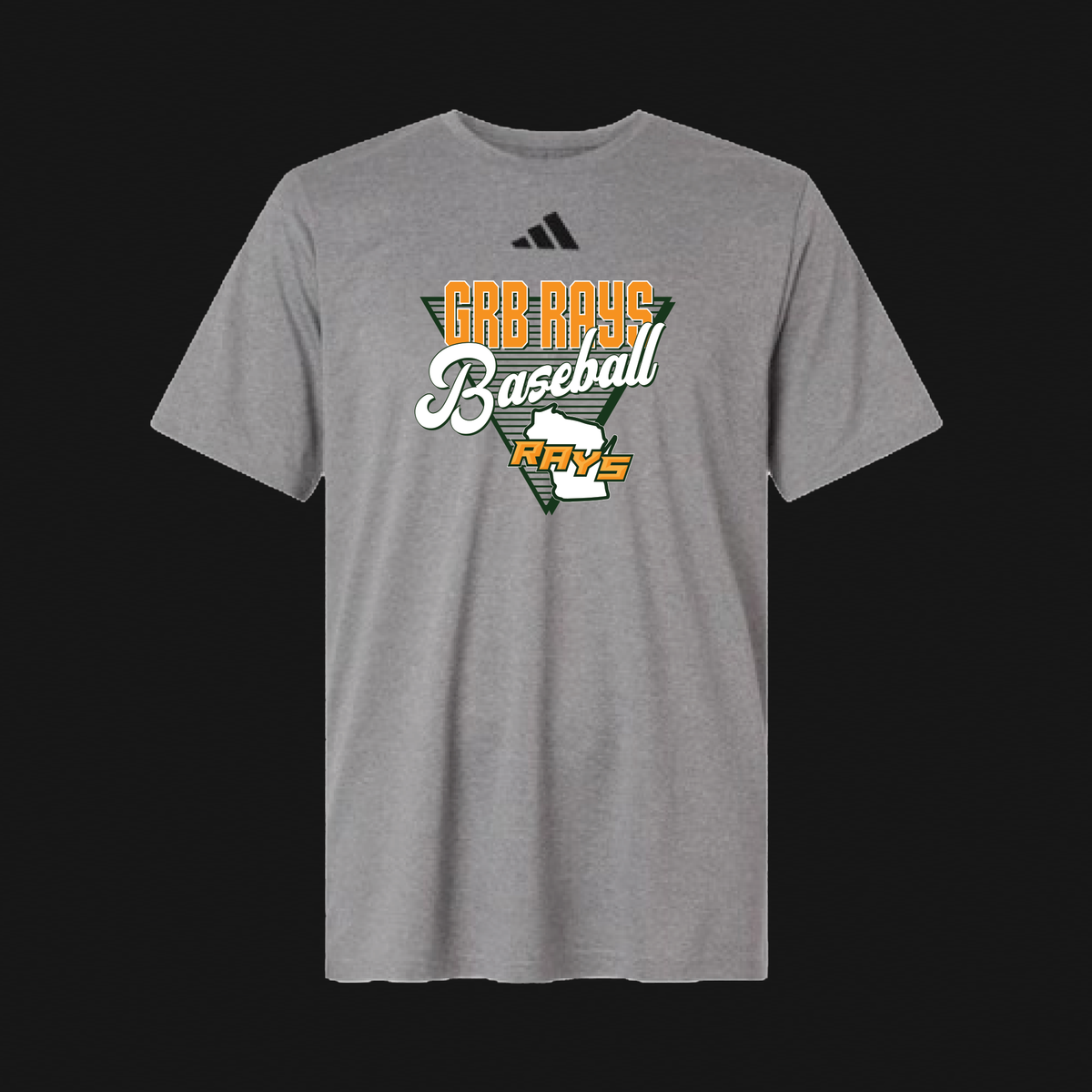 Adidas Grey T-Shirt - Rays WI Logo 67