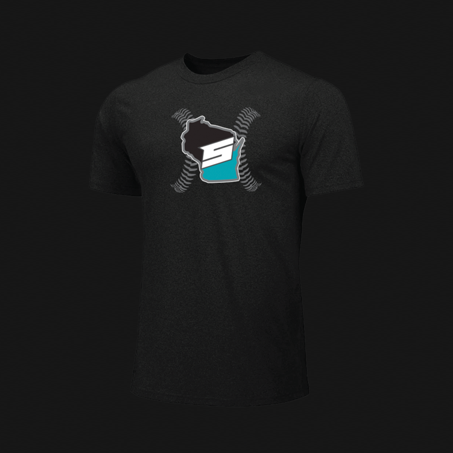 BSN Youth Black T-Shirt- STiKS Logo 59