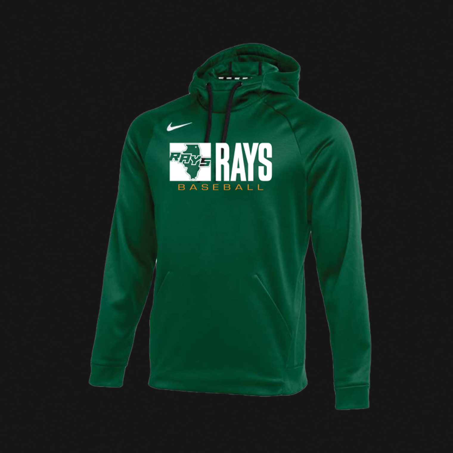 Nike Green Therma Hoodie- Rays IL Logo 58