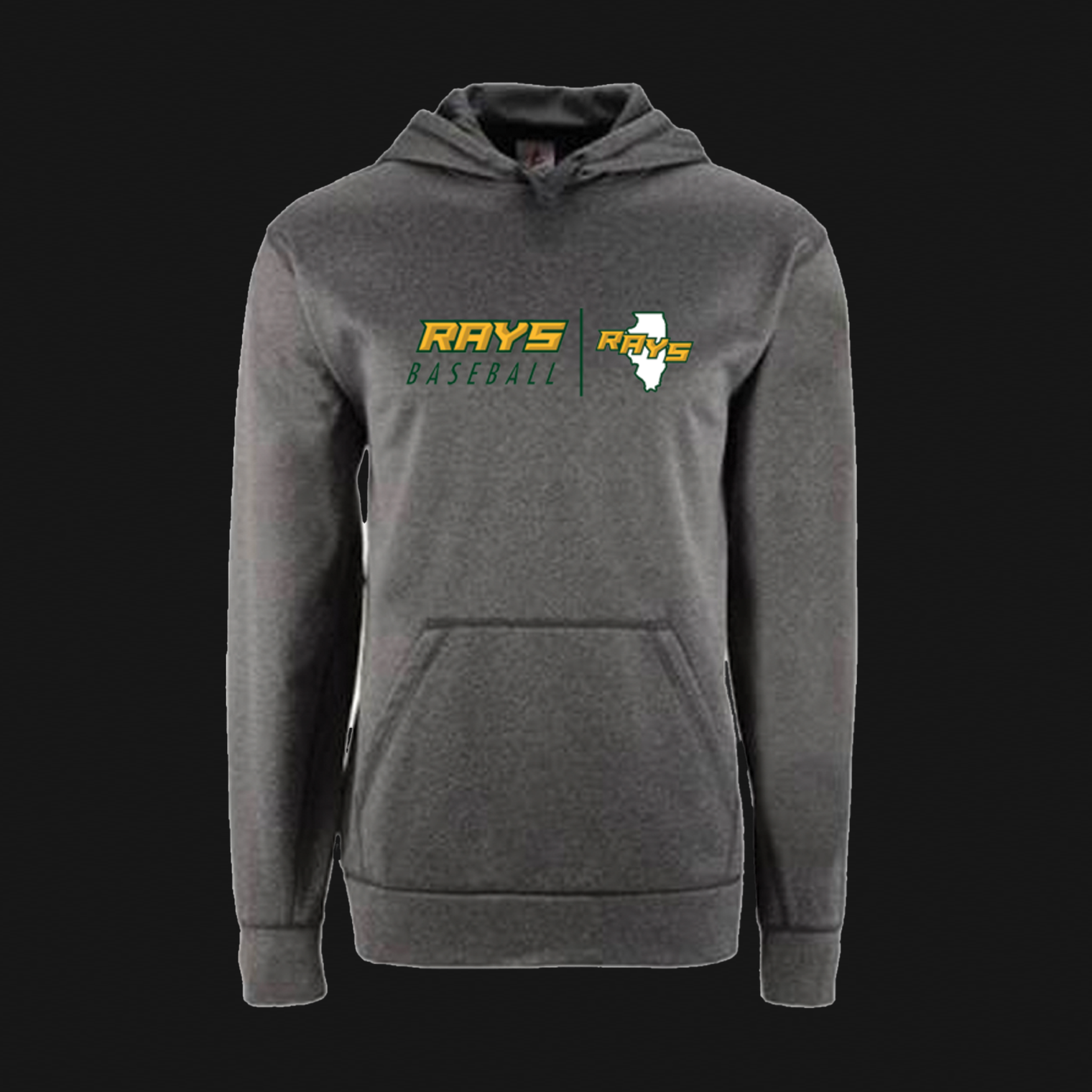 BSN Grey Hoodie- Rays IL Logo 304
