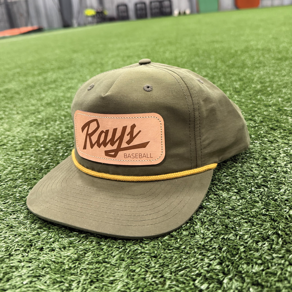 Loden Snapback Hat - Rays Leather Patch