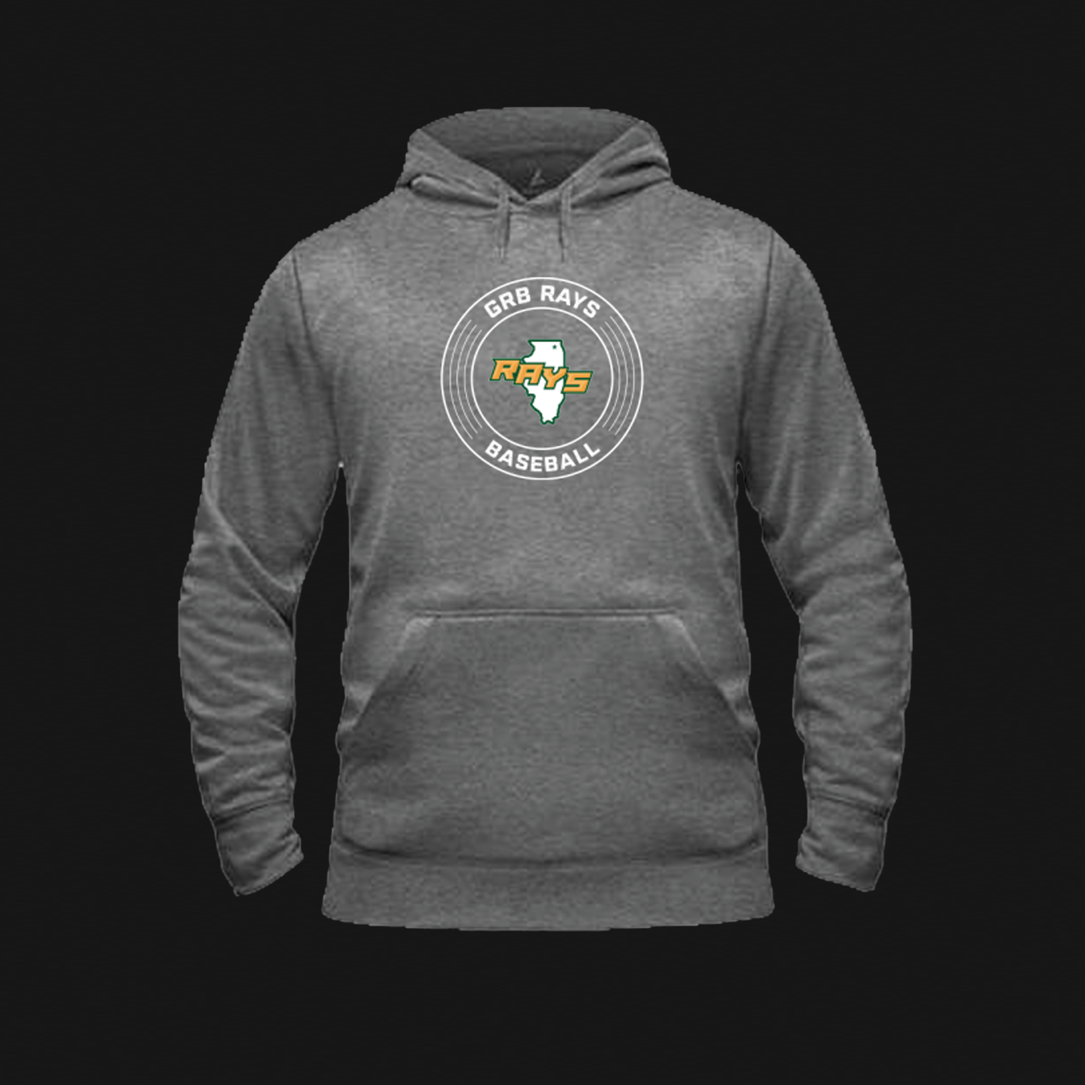 BSN Grey Hoodie- Rays IL Circle Logo