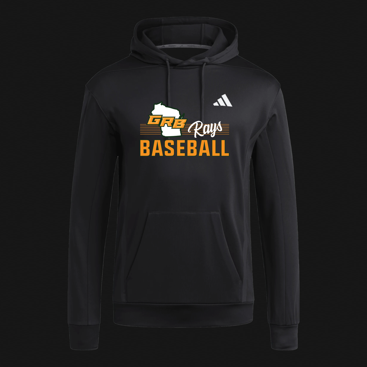 Adidas Climawarm Black Hoodie - Rays WI Logo 69