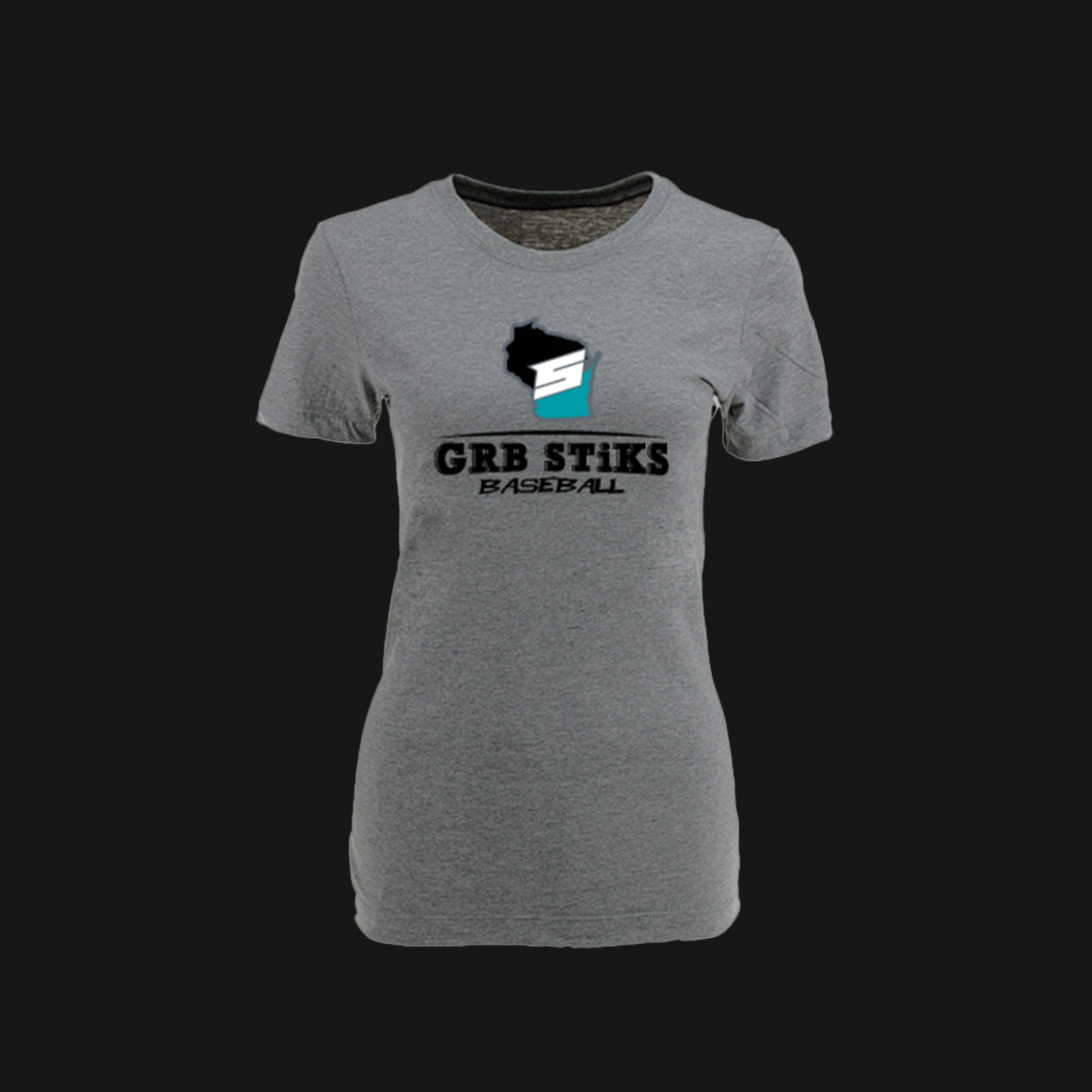 Nike Women's Grey Cotton T-Shirt- STiKS Logo 202