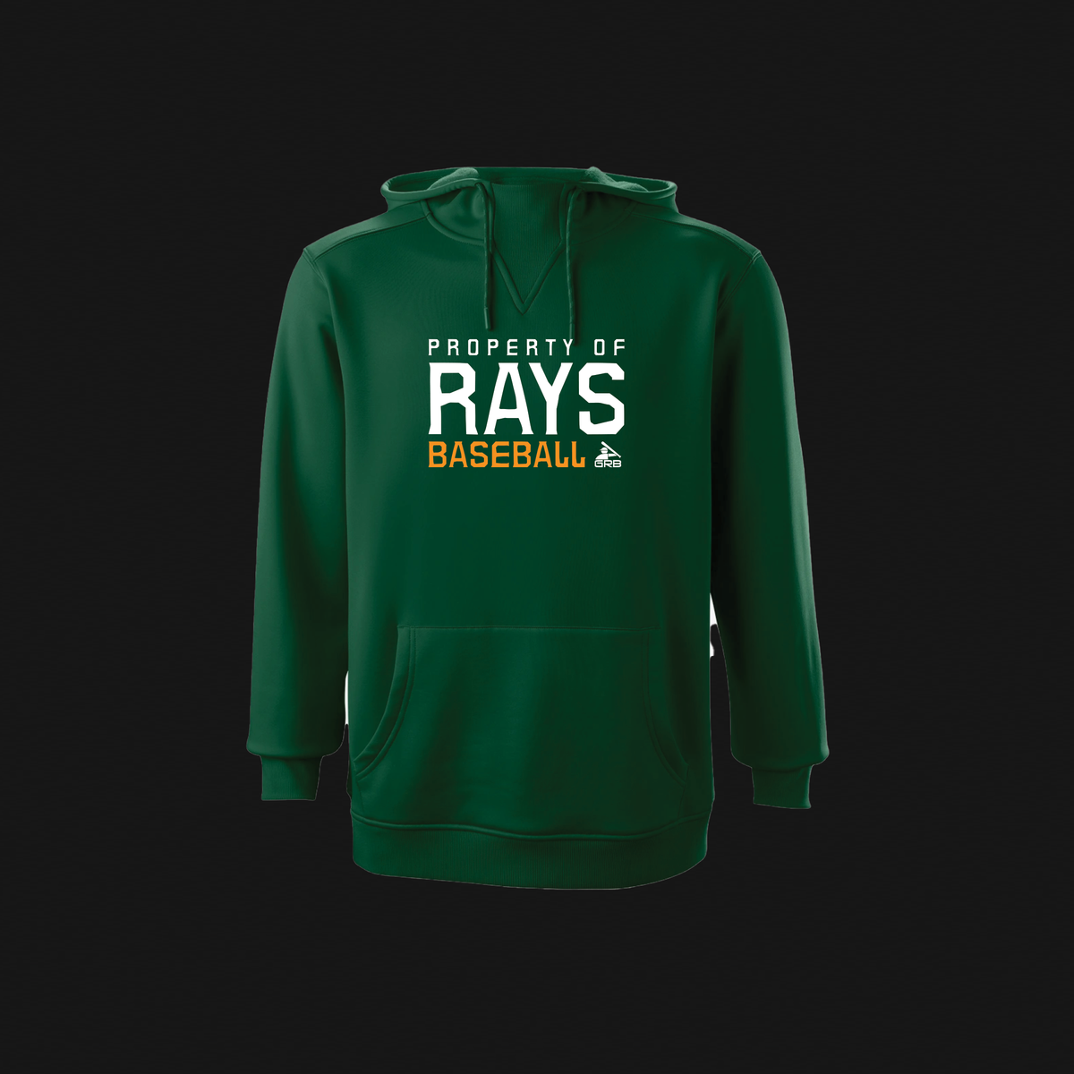 EvoShield Men's Green Fleece Hoodie - Rays Logo 71