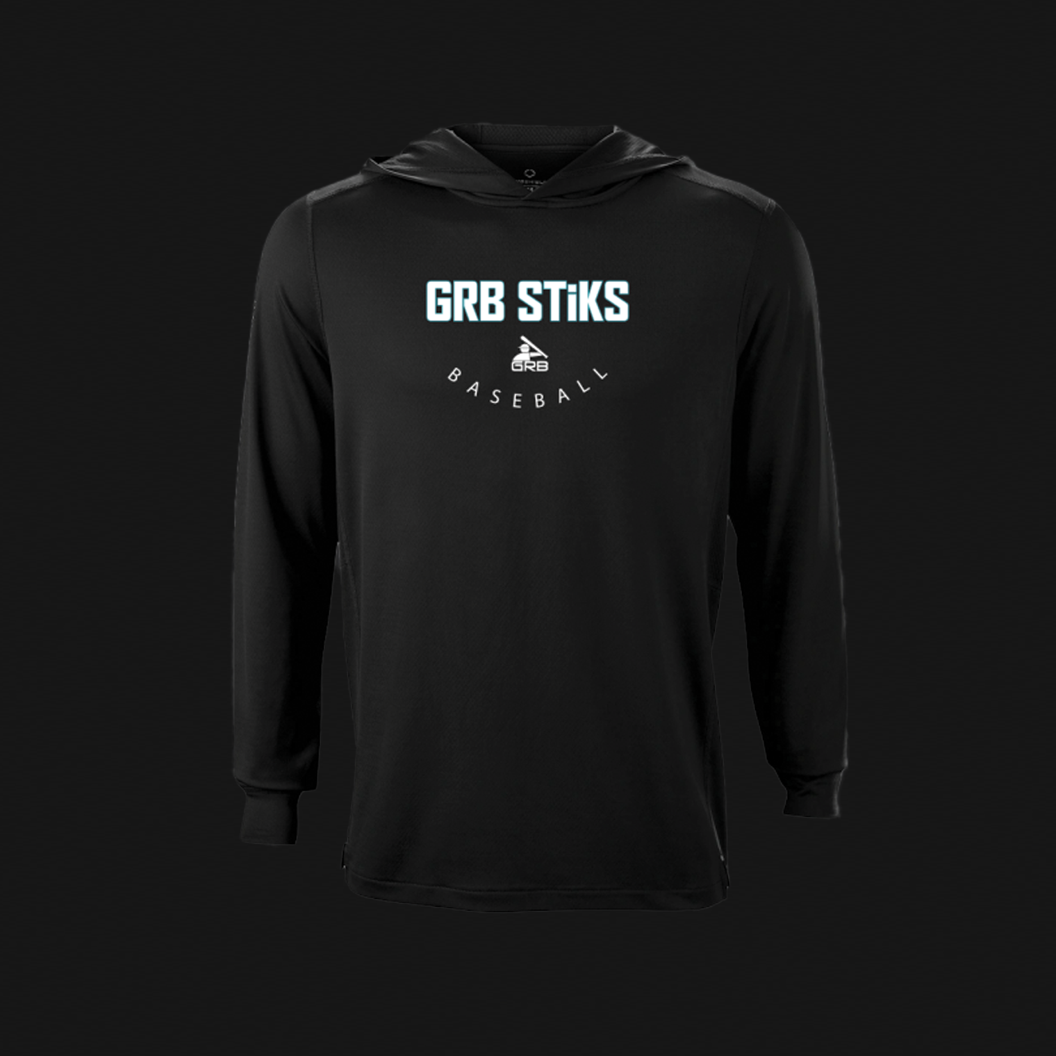 EvoShield Men's Black Training Hoodie- STiKS Logo BF6